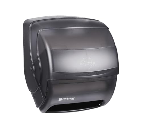 San Jamar T850TBK Black Pearl Integra Plastic Lever Roll Towel Dispenser
